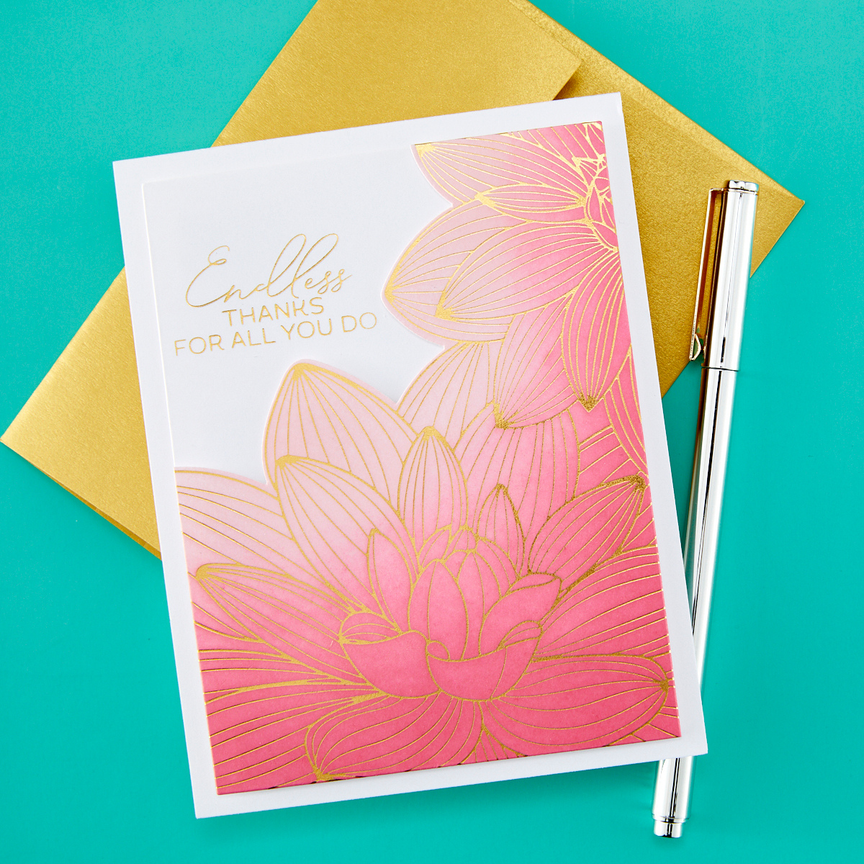 Spellbinders - Golden Bloom Press Plate & Die Set & Stencil - BetterPress Society January 2026