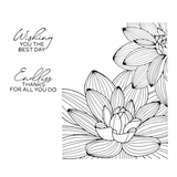 Spellbinders - Golden Bloom Press Plate & Die Set & Stencil - BetterPress Society January 2026