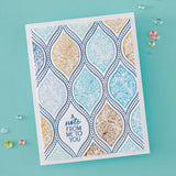 Spellbinders - Teardrop Mosaic Press Plate & Die Set - BetterPress Society March 2026