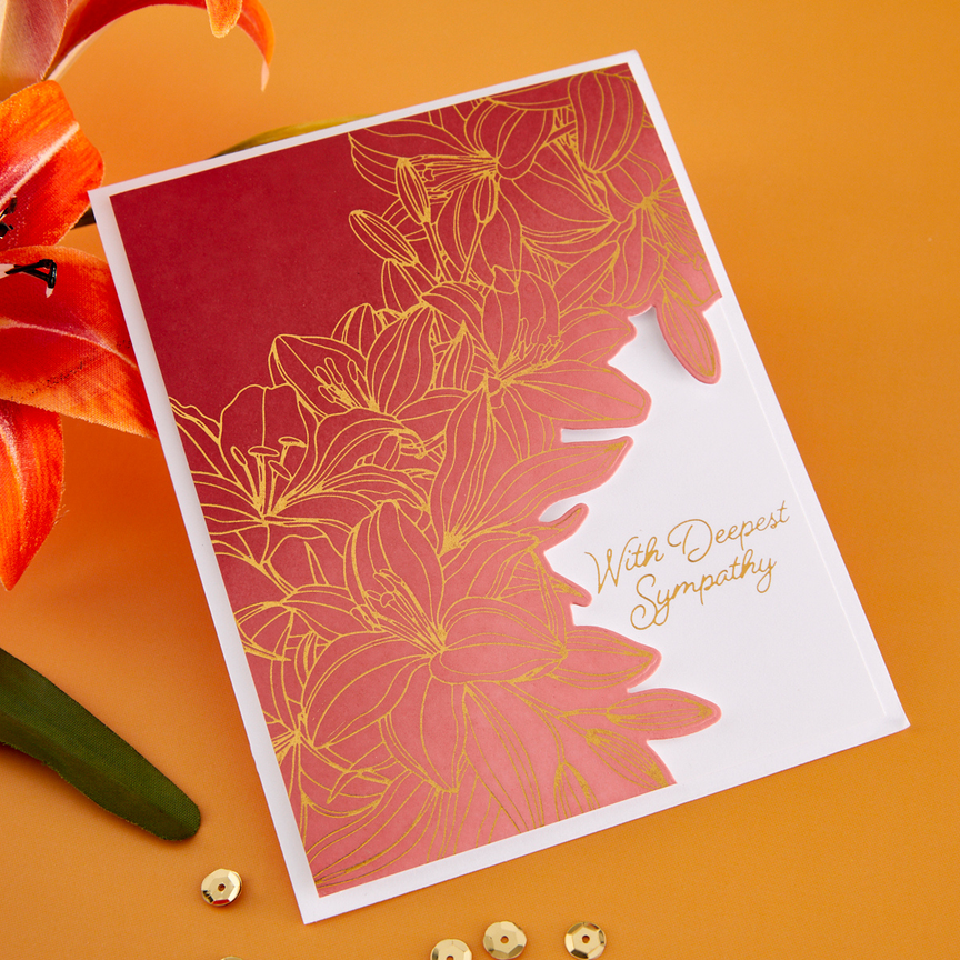 Spellbinders Exclusive Cascading Lilies Press Plate & Die Set - BetterPress Society April 2026