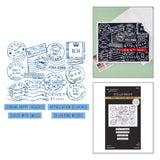 Spellbinders - Delivering Wishes Press Plate & Die Set - BetterPress Society June 2026