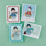 Spellbinders Snowman Wishes Press Plates + Free Gift Dies & Stencil Bundle - BetterPress Society July 2026 BD-1108