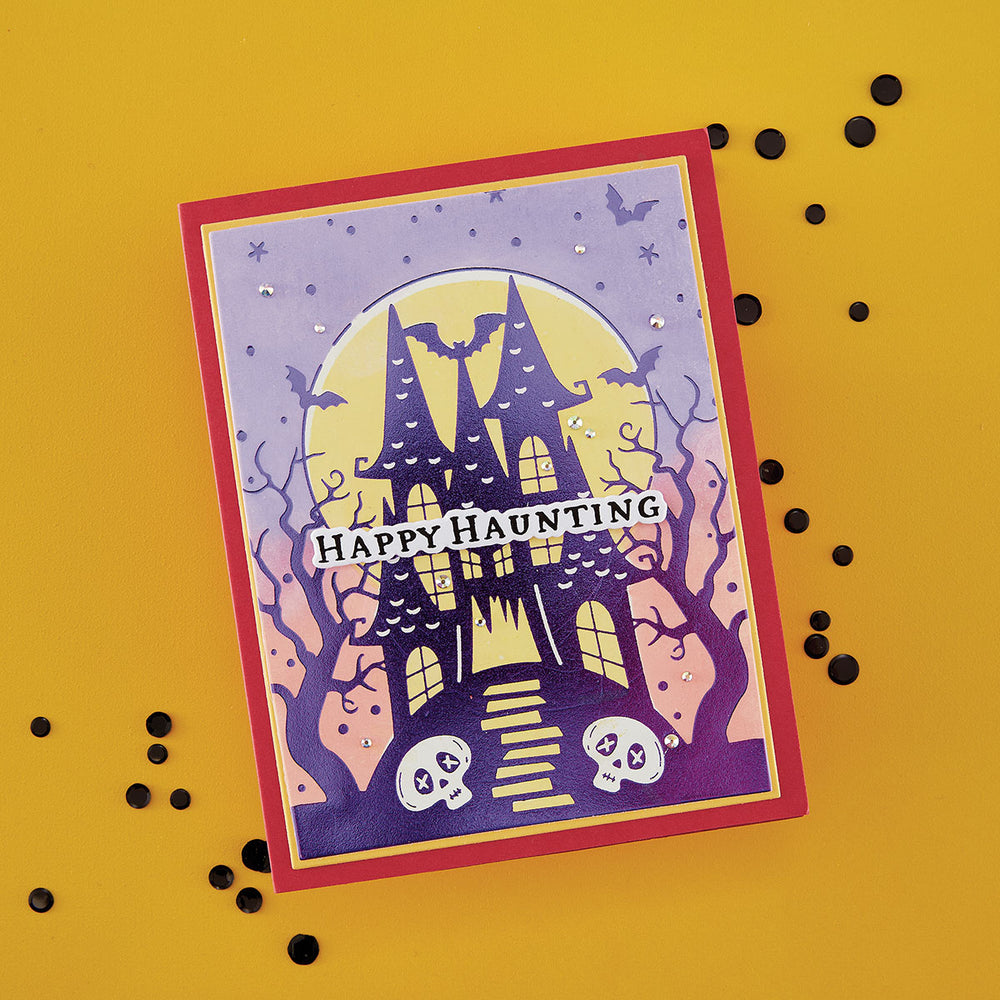 Spellbinders Haunted Hollow Press Plate & Die Set & Stencil - BetterPress Society August 2026
