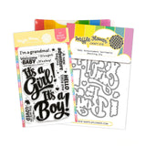 Waffle Flower Baby Announcement Sentiments Combo - WFC2527