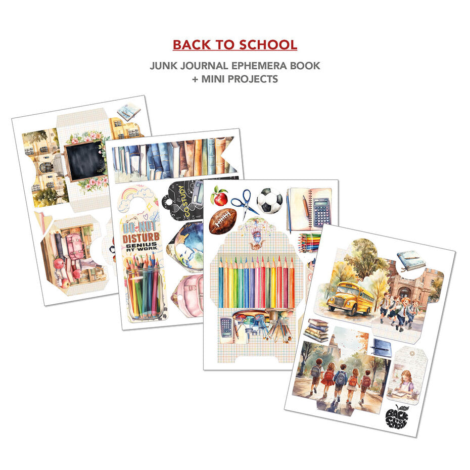 Ciao Bella Back to School Junk Journal Book (CBB012)