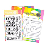 Waffle Flower Craft Baked with Love Sentiments Combo