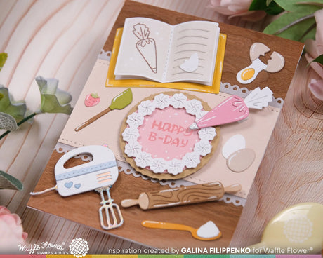 Waffle Flower Craft Baking Fun Die
