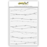 Honey Bee Stamps Barbed Wire - 3D Embossing Folder