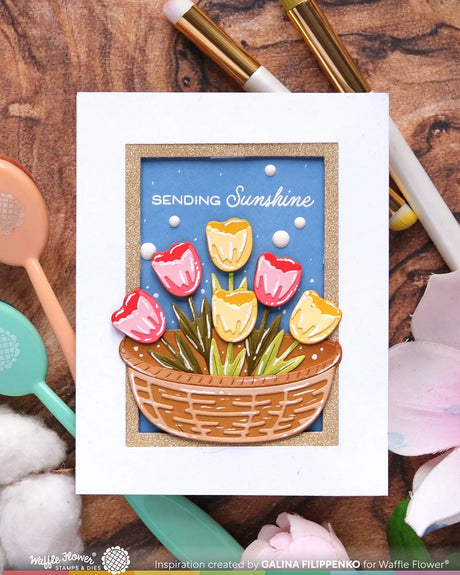 Waffle Flower Craft Basketful Base Die