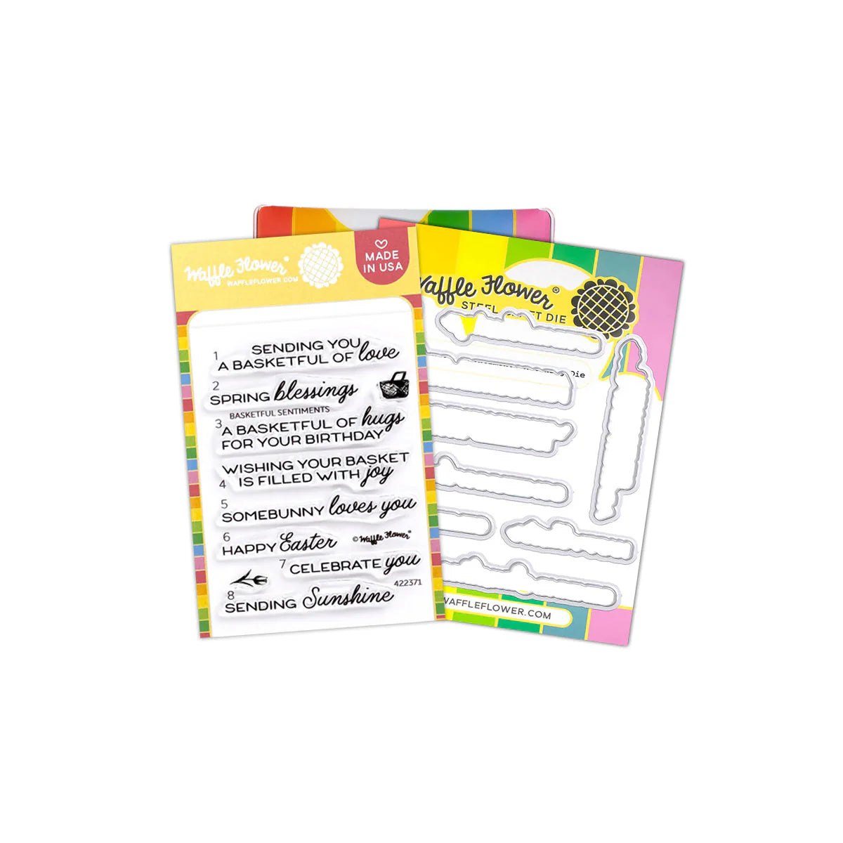 Waffle Flower Craft Basketful Sentiments Combo