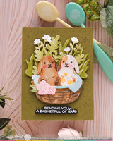 Waffle Flower Craft Basketful of Bunny Duo Die-n-Stencil