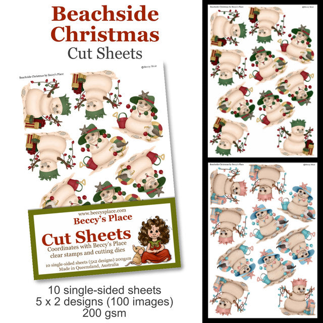 Beccy's place Beachside Christmas Cut Sheets