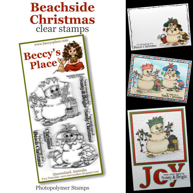 Beccy's place Beachside Christmas clear stamps