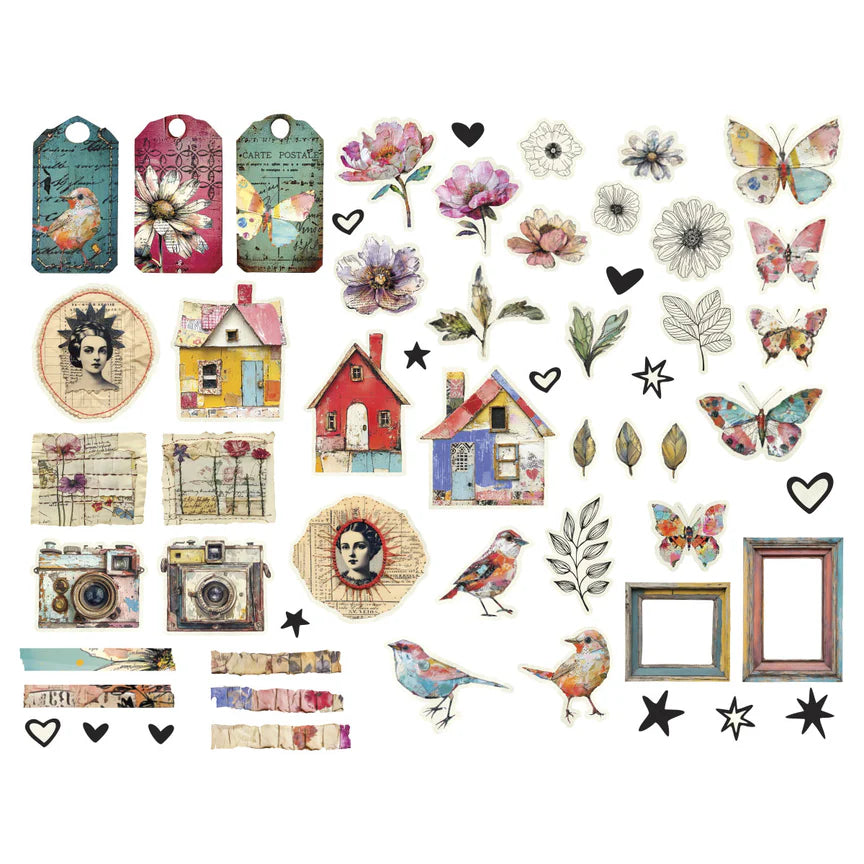 Spellbinders Beautifully Imperfect Die Cut Shapes from the Beautifully Imperfect Collection - 110 pc