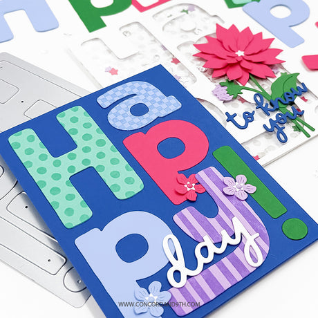 Concord & 9th Big Happy Patterns Stamp Set (6 x 6)