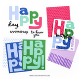 Concord & 9th Big Happy Patterns Stamp Set (6 x 6)