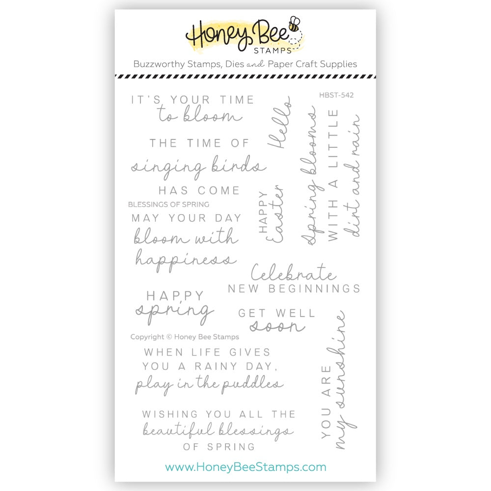 Honey Bee Stamps Blessings Of Spring 4x6 Stamp Set