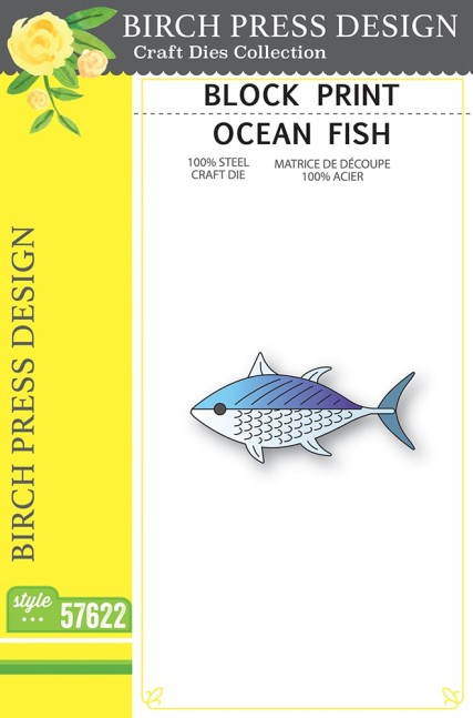 Birch Press Design Block Print Ocean Fish