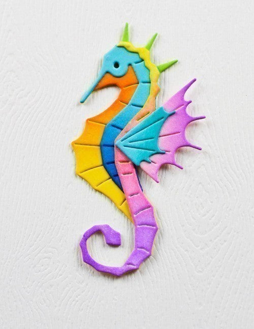 Birch Press Design Block Print Proud Seahorse