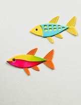 Birch Press Design Block Print Swimmer Fish