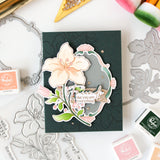 Pinkfresh Studio Blossom Medallion Stamp / Die/ Stencil Bundle