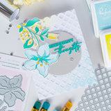 Pinkfresh Studio Bloom & Buds Stamp / Die / Stencil Bundle