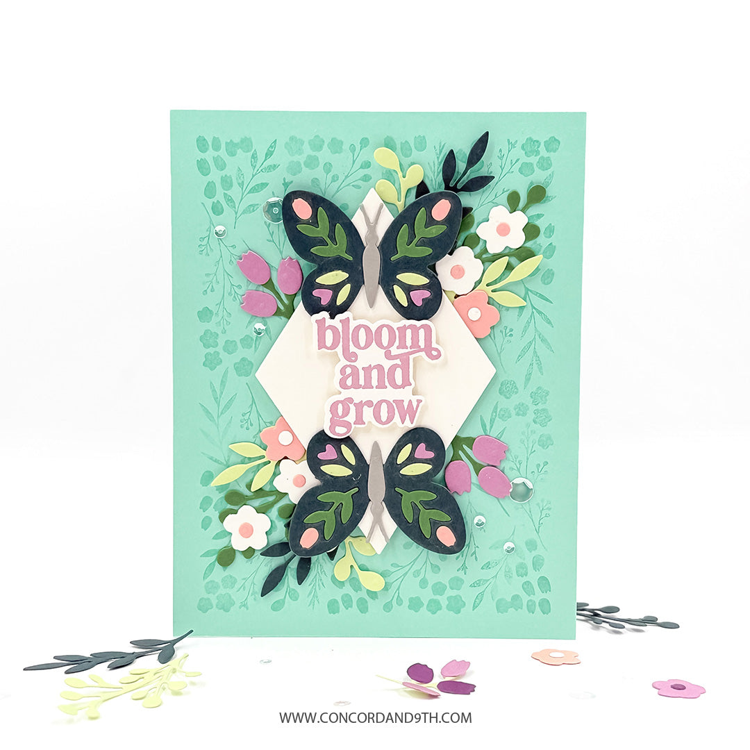Concord & 9th Bloom & Grow Stamp Set (6 x 8) & Die Bundle