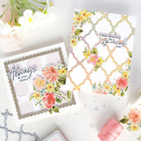 Pinkfresh Studio Blooming Daydream stamp, Die, Stencil and Washi Bundle
