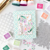 Pinkfresh Studio Lush Elegance stamp / Die / Stencil / Press plate Bundle