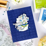 Pinkfresh Studio Blossom Medallion Stamp / Die/ Stencil Bundle