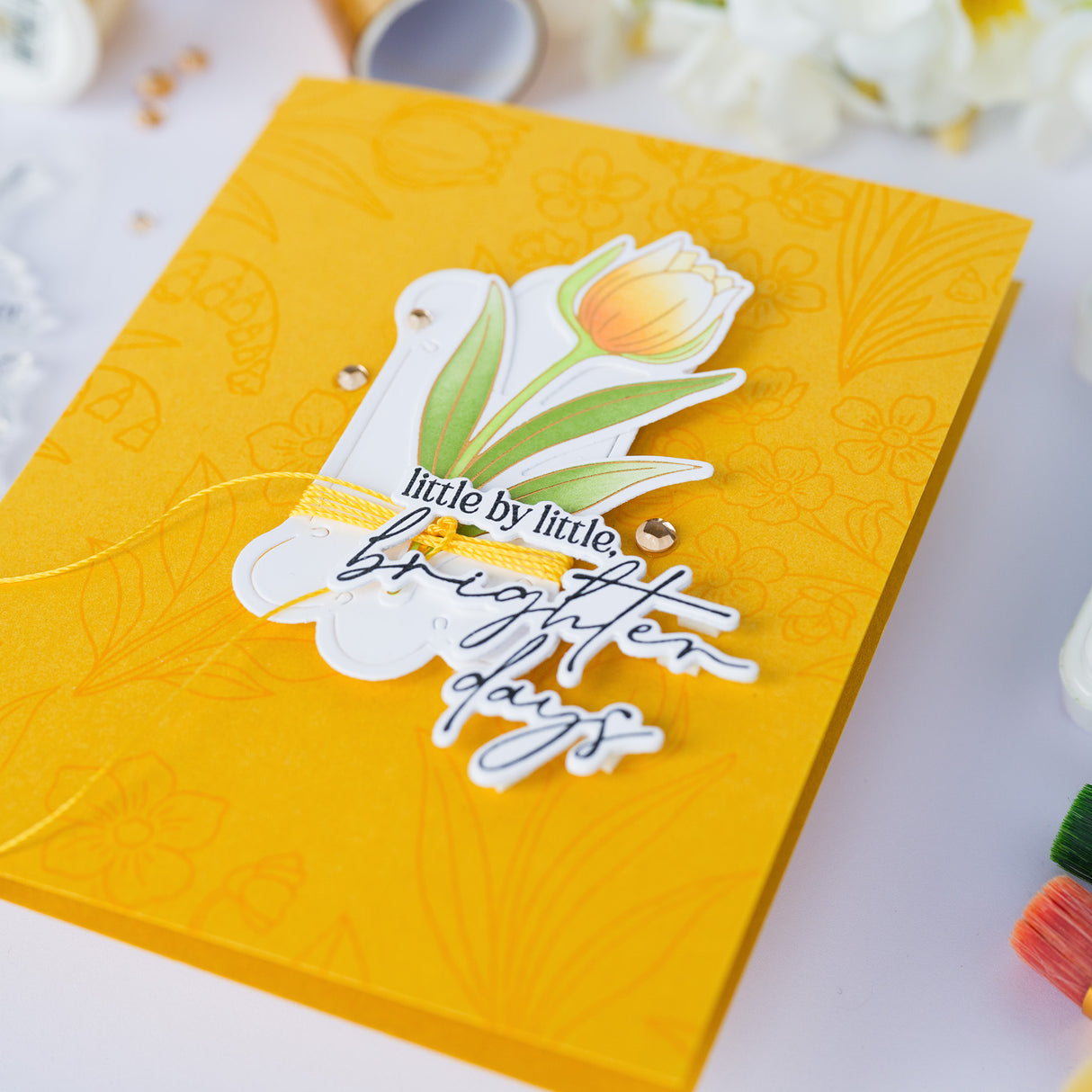 Pinkfresh Studio Blossom Medallion Stamp / Die/ Stencil Bundle