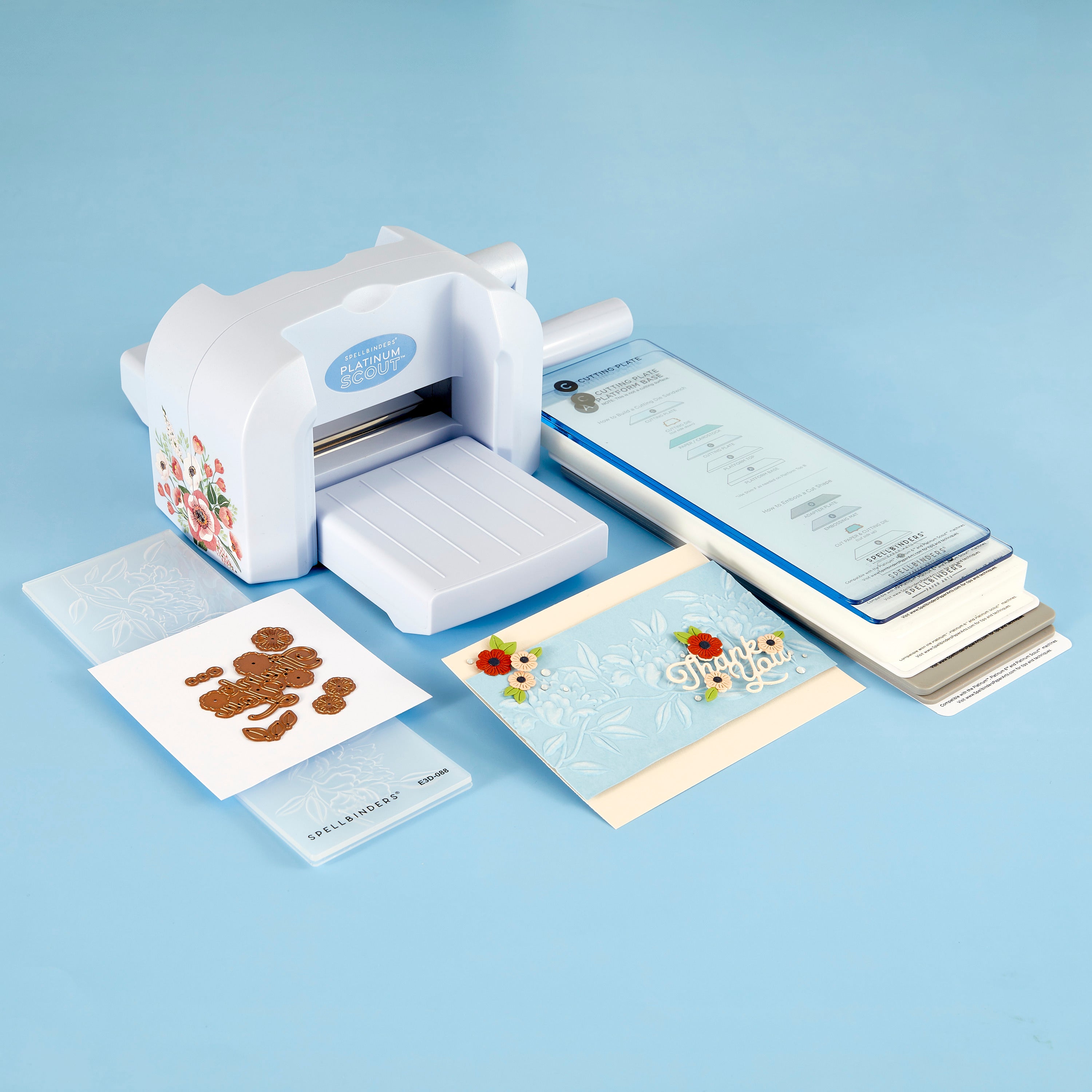 Spellbinders Retailer Exclusive Blue Mist Platinum Scout Die