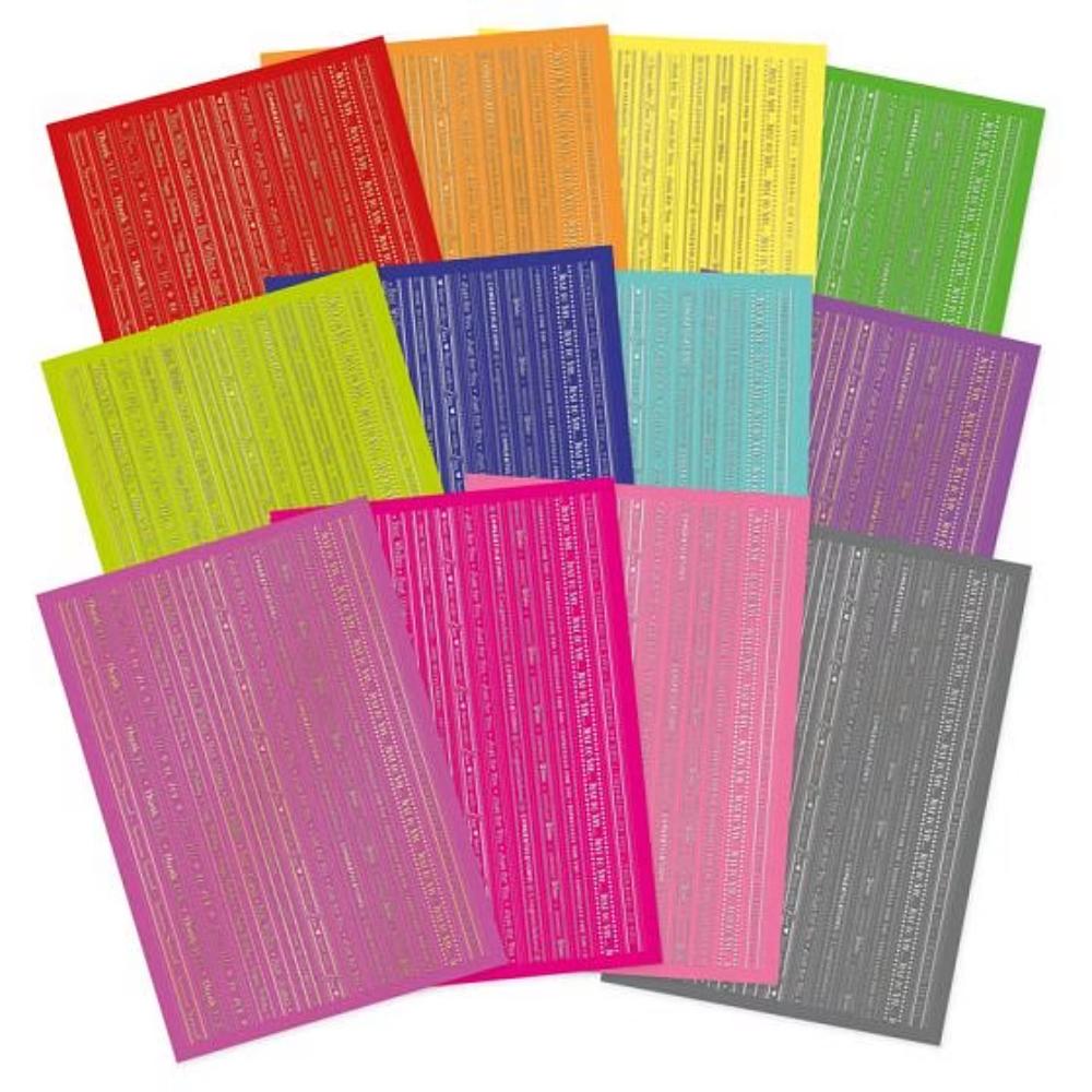 Hunkydory Crafts Bold & Bright Stickables Self-Adhesive Occasion Borders