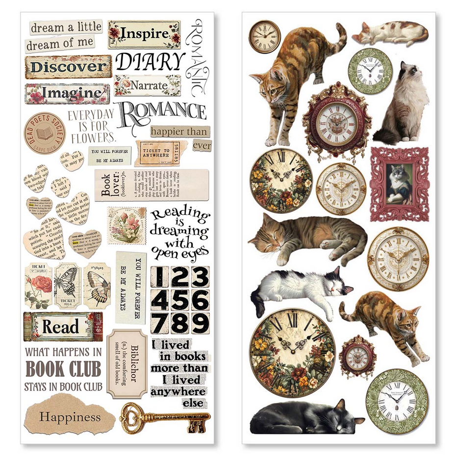 Ciao Bella Book Lover Transparent Adhesive Sheets (5pcs) (CBI007)