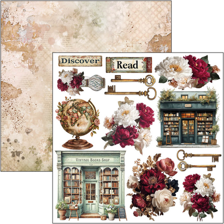 Ciao Bella Book Lovers 6x6 Inch Fussy Cut Pad (24pcs) (CBQE091)