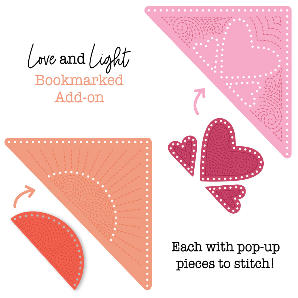 Honey Bee Stamps In Stitches: Bookmarked Love & Light - Honey Cuts - Stand-Alone Dies