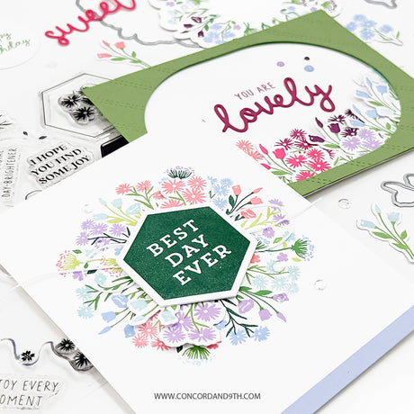 Concord & 9th Bouquet Turnabout™ Stamp Set (6 x 6) & die Bundle