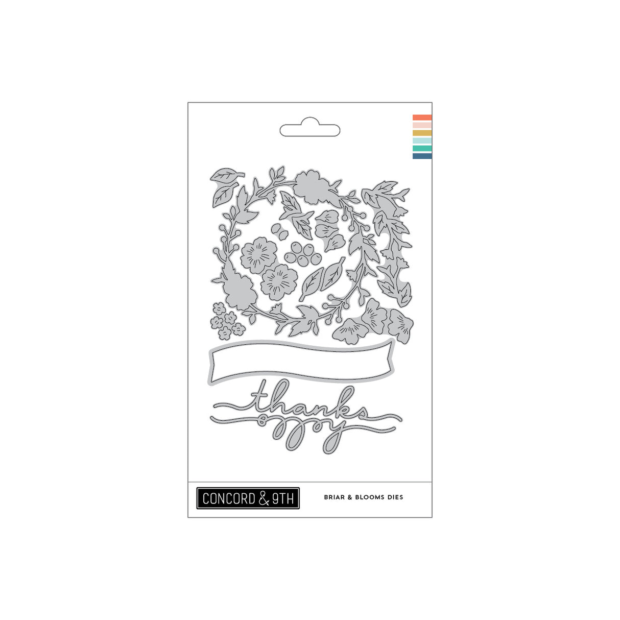 Concord & 9th Briar & Blooms Stamp Set (3" x 4") & Die Bundle