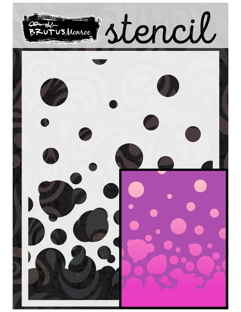 Brutus Monroe Bubbles A2 Stencil