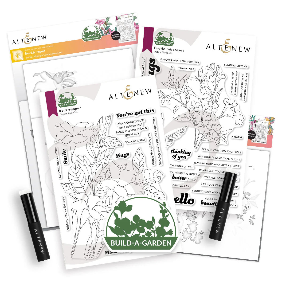 Altenew Build-A-Garden: Rocktrumpet & Exotic Tuberose Bundle