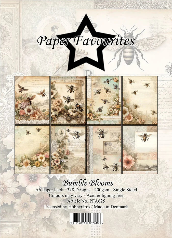 Paper Favourites Bumble Blooms A6 Paper Pack (PFA625)