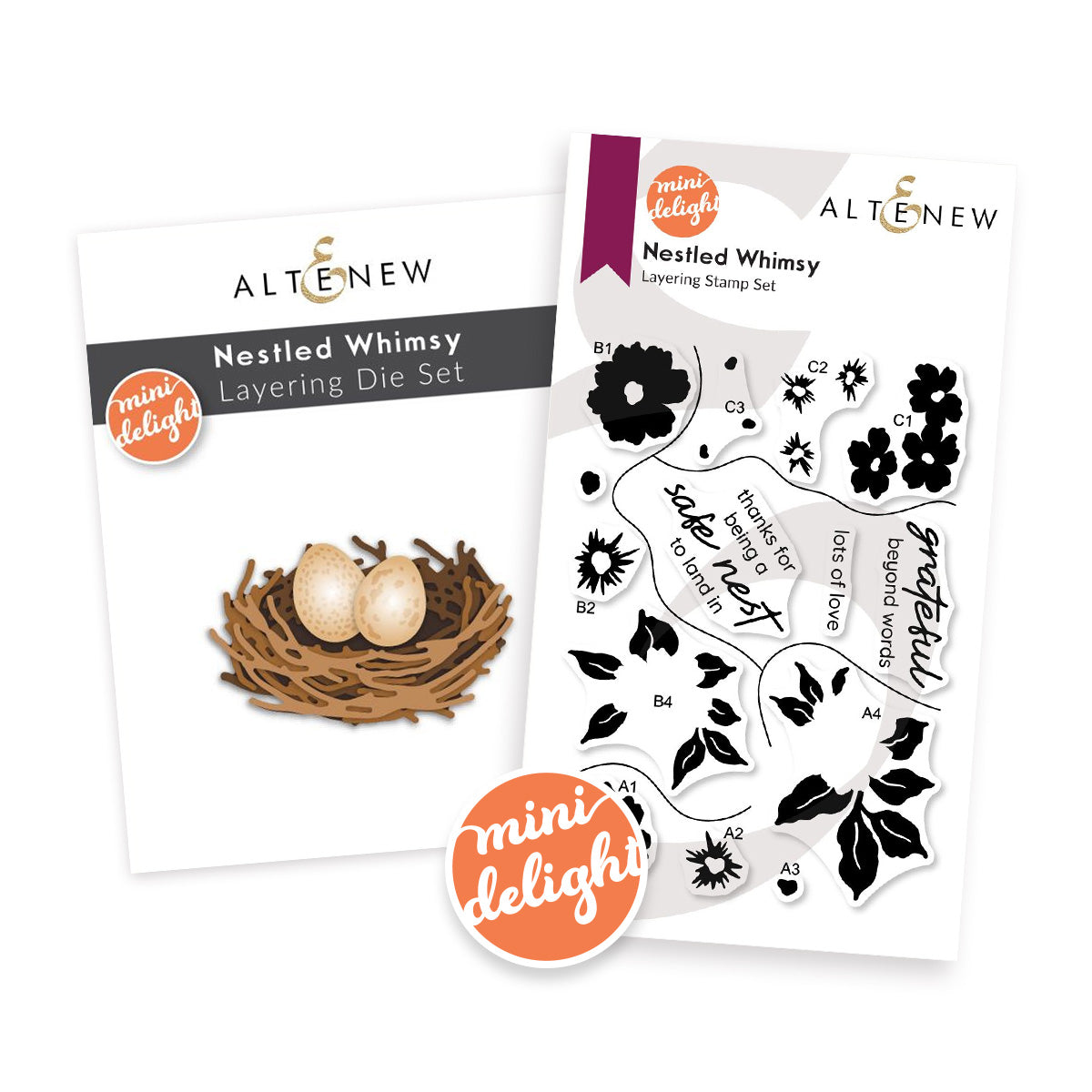 Altenew Mini Delight: Nestled Whimsy Stamp & Die Set