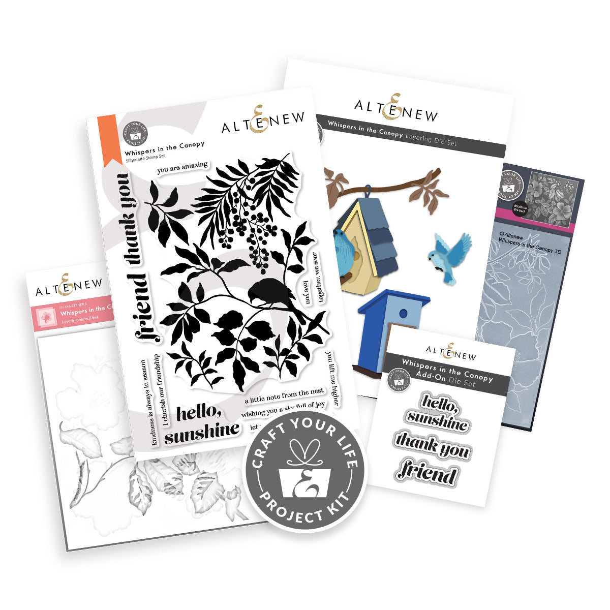 Altenew Craft Your Life Project Kit: Whispers in the Canopy + Add-On Die