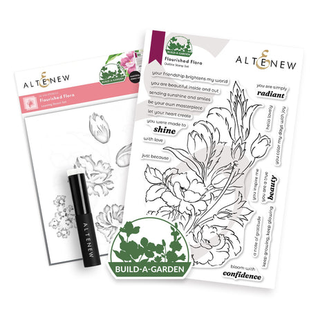 Altenew Build-A-Garden: Flourished Flora & Add-On Die Bundle