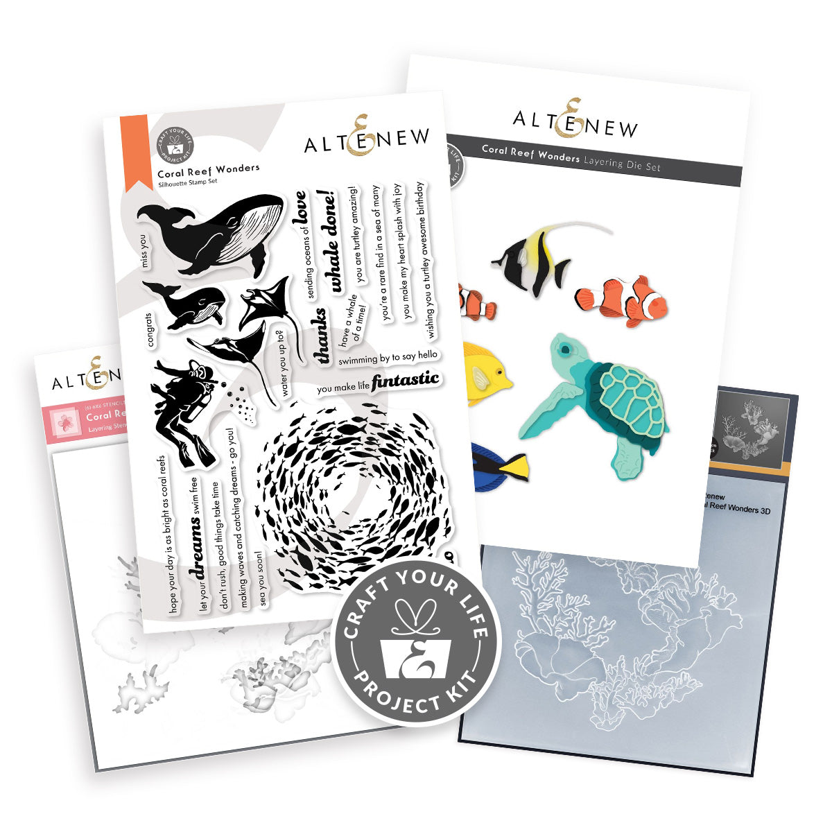 Altenew Craft Your Life Project Kit: Coral Reef Wonders
