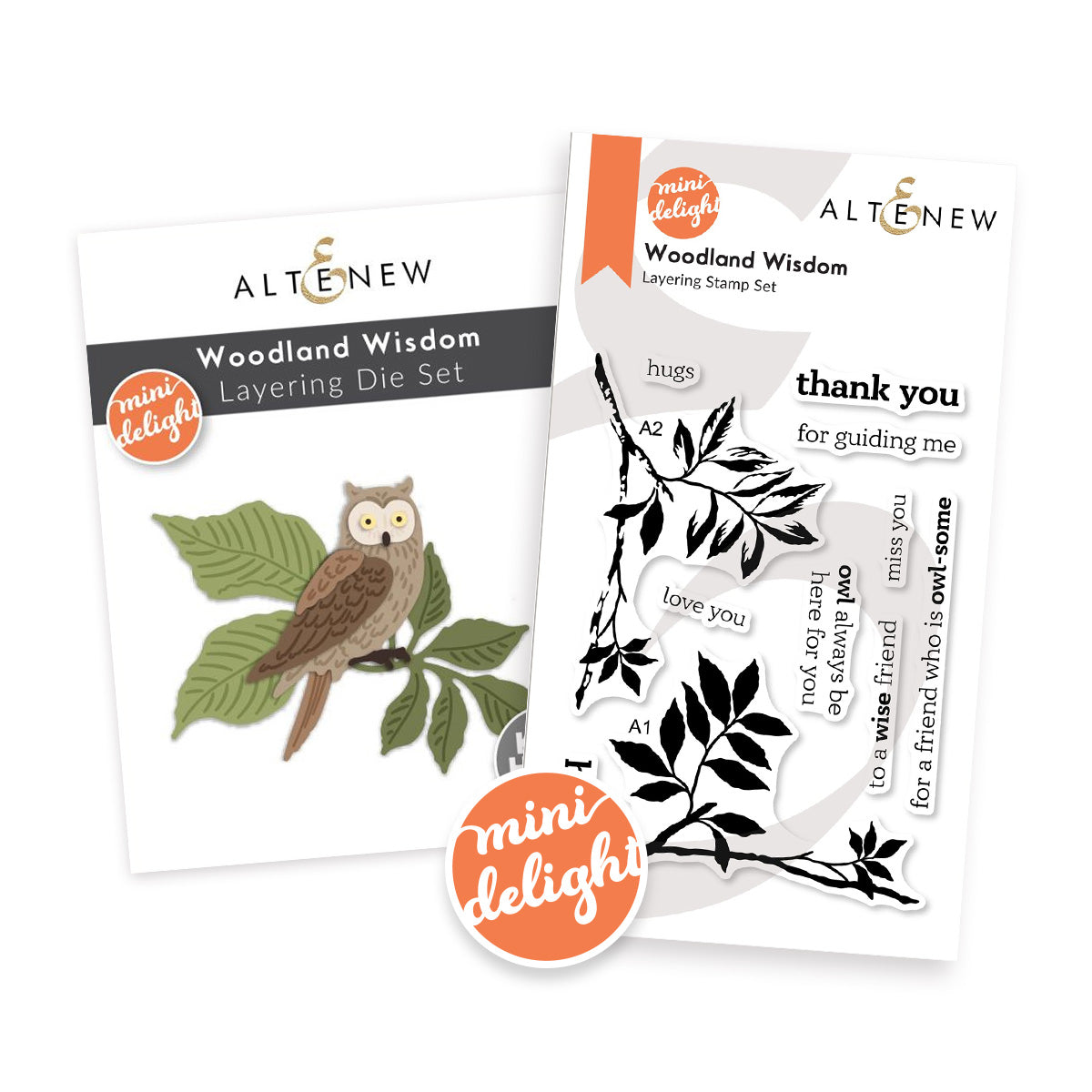 Altenew Mini Delight: Woodland Wisdom Stamp & Layering Die Set