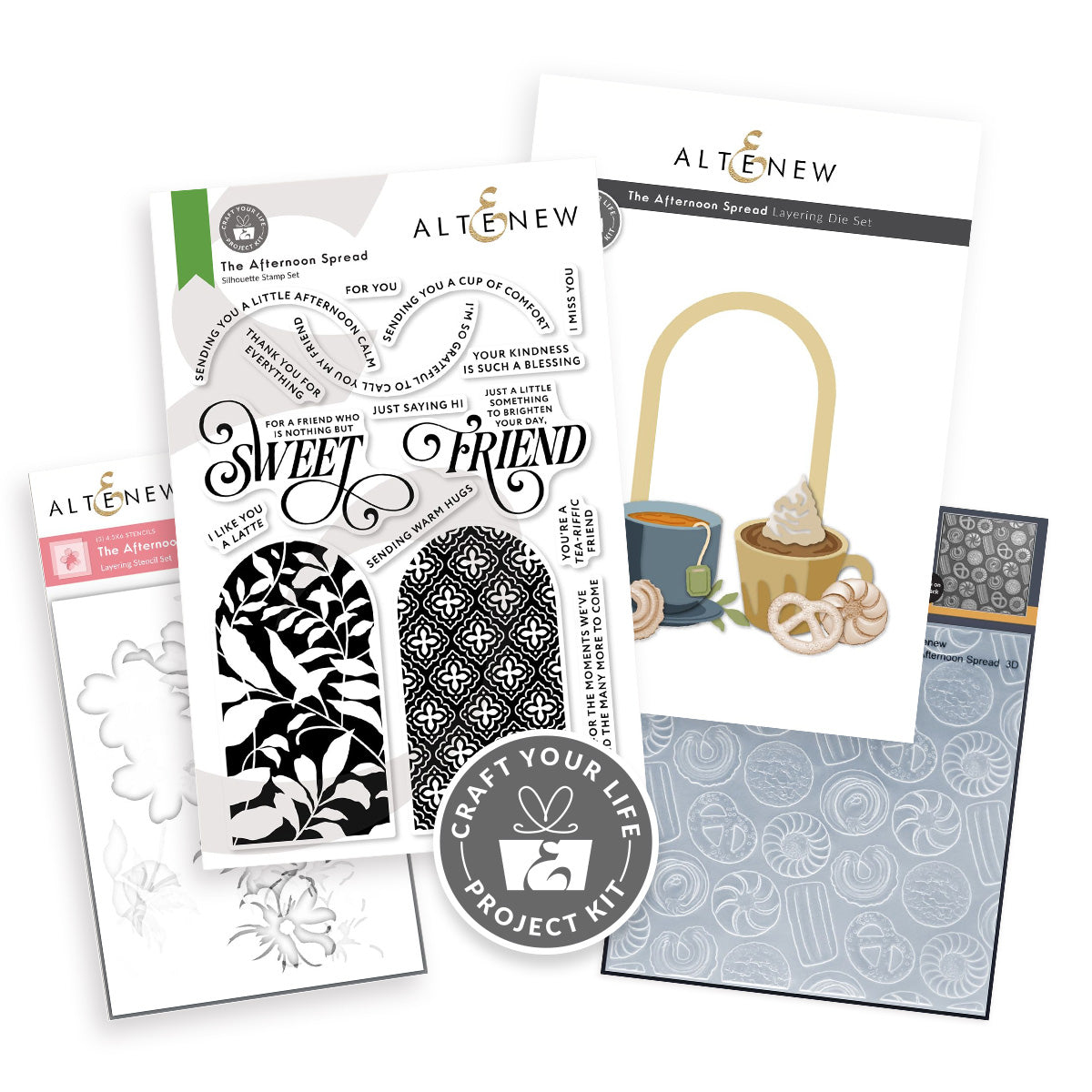 Altenew Craft Your Life Project Kit: The Afternoon & Add-on Die Bundle