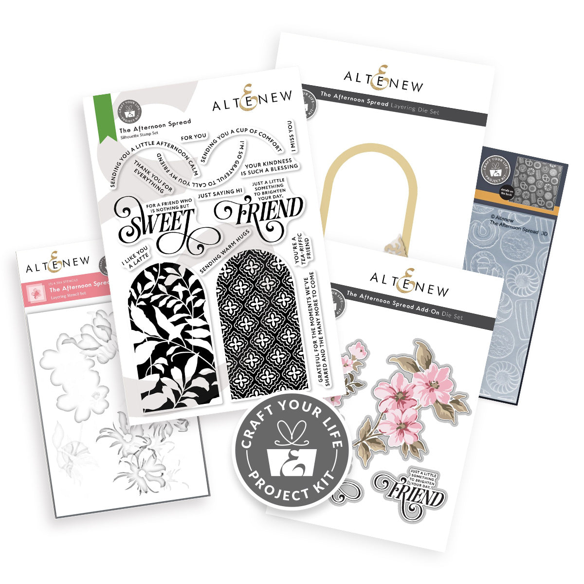 Altenew Craft Your Life Project Kit: The Afternoon & Add-on Die Bundle