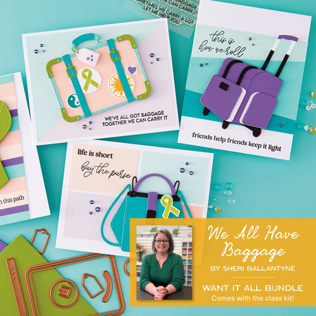 Spellbinders We All Have Baggage I Want It All Bundle + Class Kit