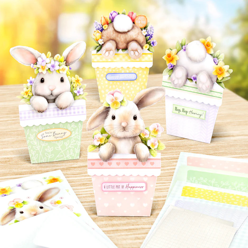 Katy Sue Designs Bunny Tails & Flower Pots Card Making Kit